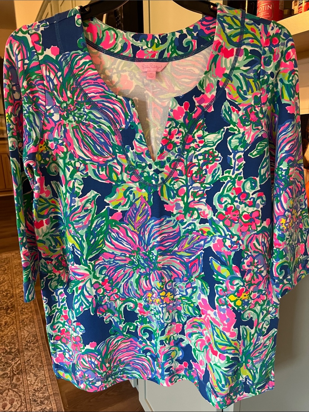 Lilly Pulitzer 3/4 sleeve Tunic Top